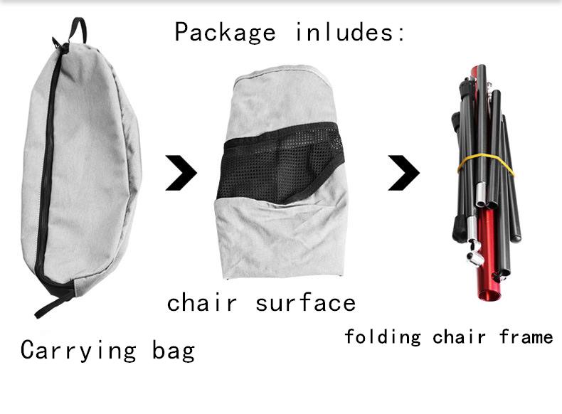 Aluminum alloy folding portable fishing chair wholesale