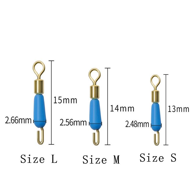 300 pcs Silicone anti-tangle quick change sub line clip