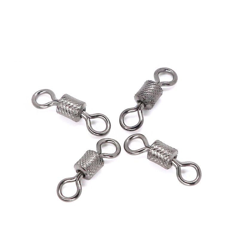 1000 pcs Eight-shaped copper Embossed fishing line connector