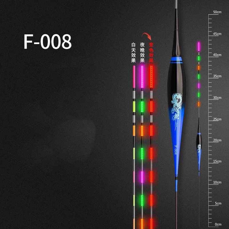 10 pc Gravity sensing fish float for day and night