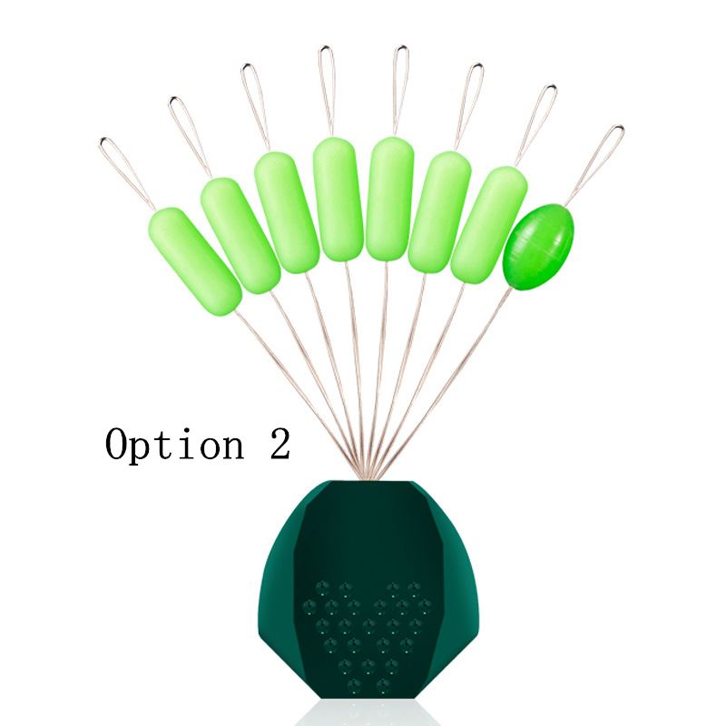 50 sets Space Bean Silicone 7+1 Large Bobber stoppers