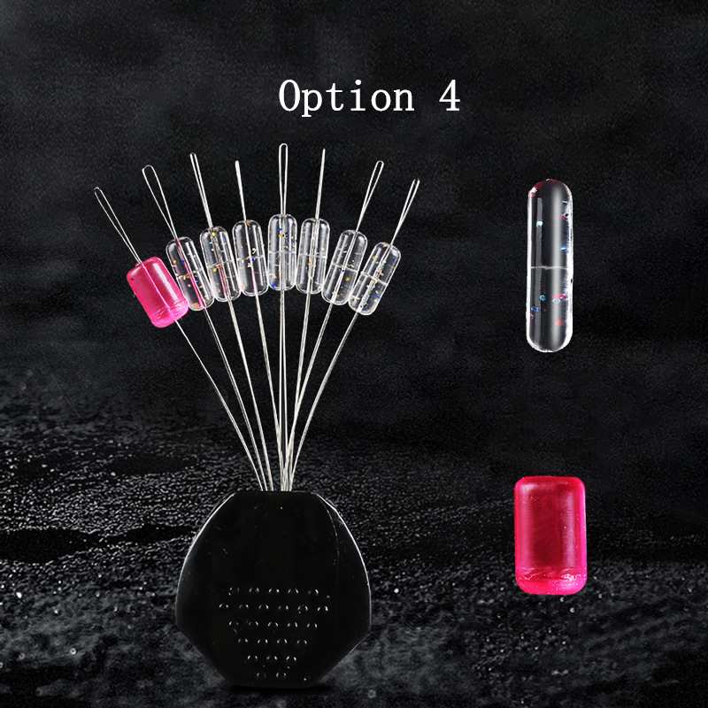 50 sets Space Bean Silicone 7+1 Large Bobber stoppers