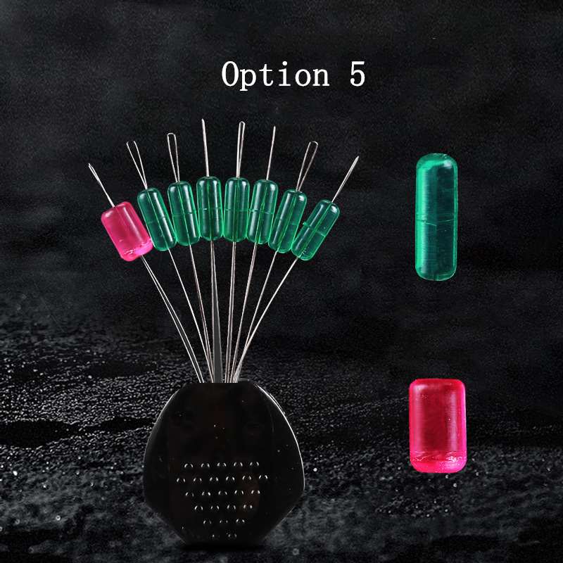 50 sets Space Bean Silicone 7+1 Large Bobber stoppers