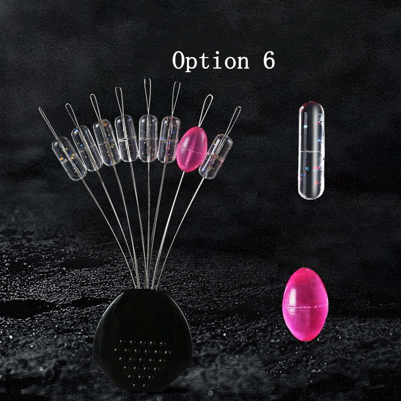 50 sets Space Bean Silicone 7+1 Large Bobber stoppers