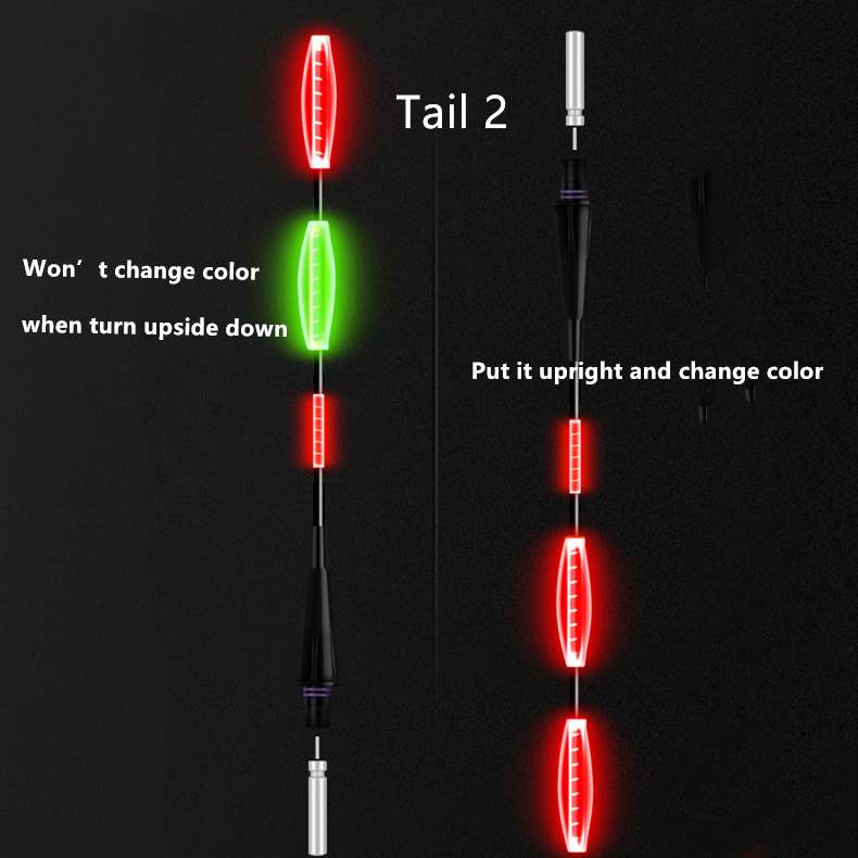 2 pcs Wholesale gravity sensing fish float for day and night use