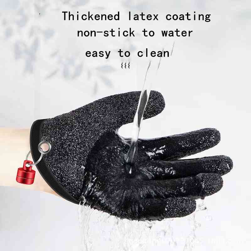 2 pcs Anti-cut, anti-slip, anti-prick, wear-resistant and waterproof fishing gloves