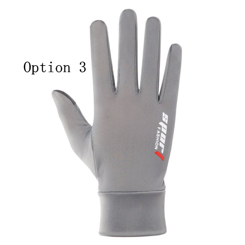 2 pairs Non-slip sun protection gloves fishing gloves