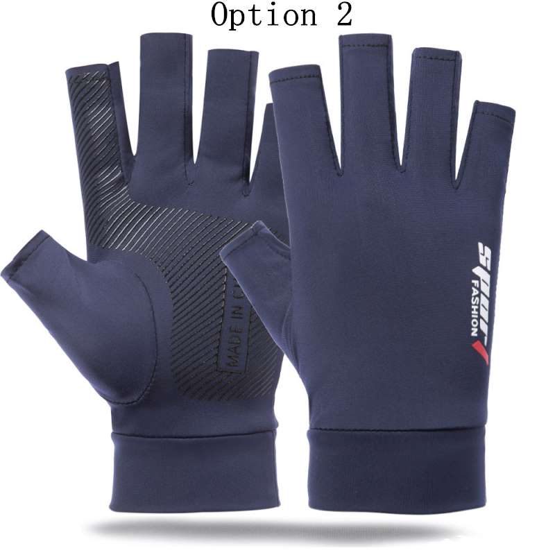 2 pairs Non-slip breathable fishing gloves