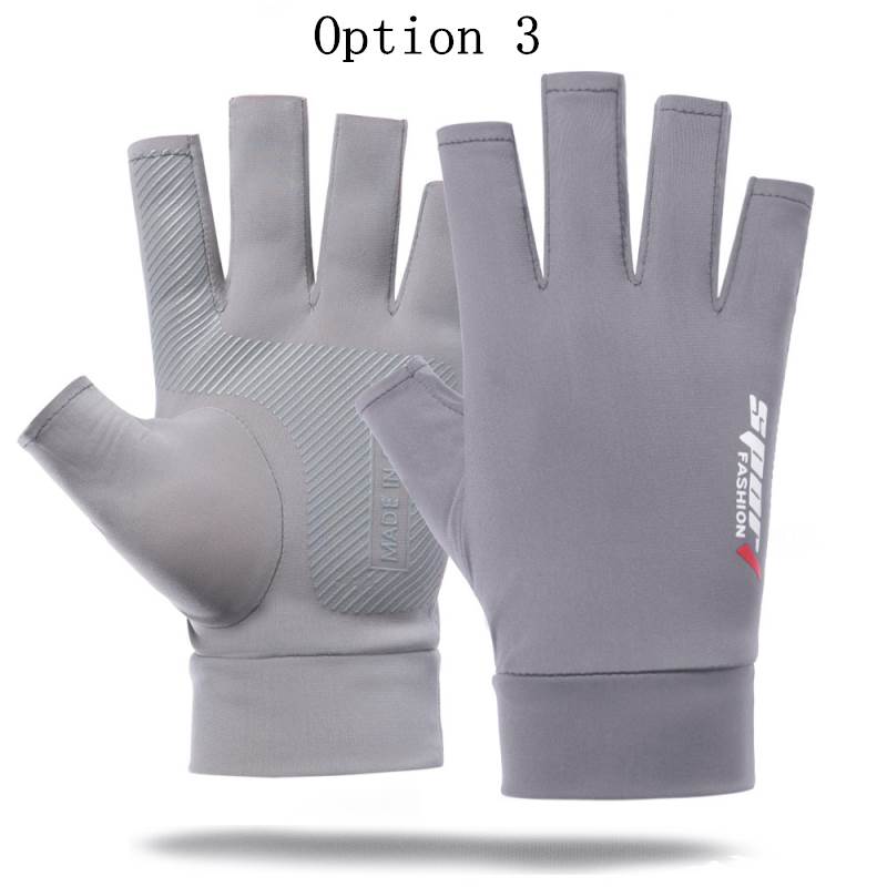 2 pairs Non-slip breathable fishing gloves