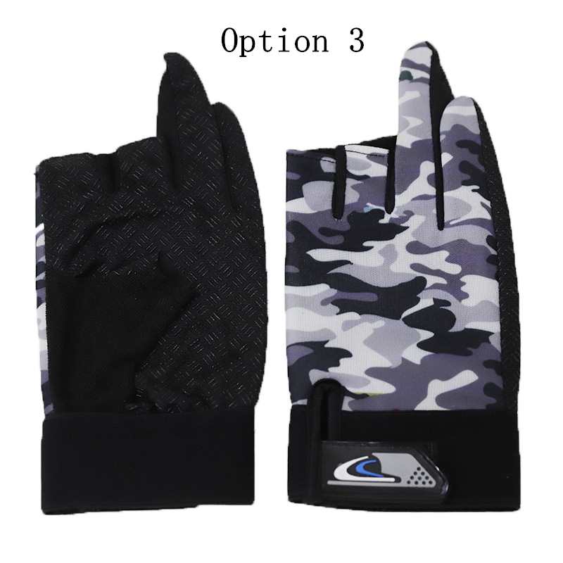 2 pairs Spring and summer camouflage color gloves