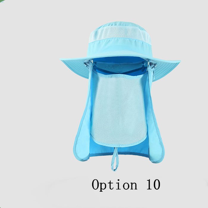 2 pcs sun protection breathable face covering hat