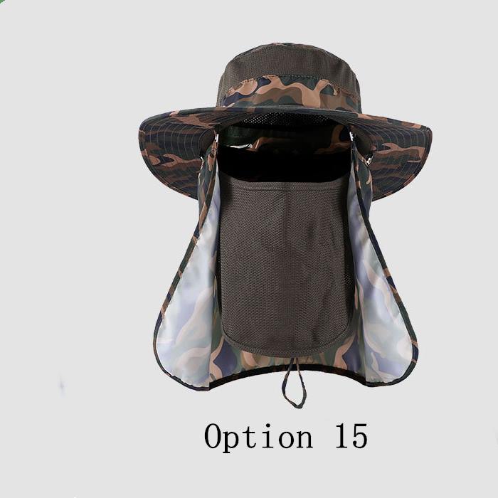 2 pcs sun protection breathable face covering hat