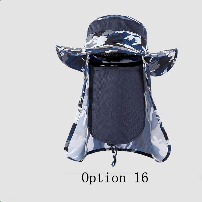 2 pcs sun protection breathable face covering hat