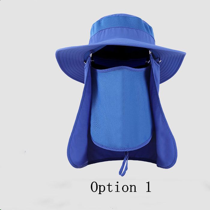 2 pcs sun protection breathable face covering hat