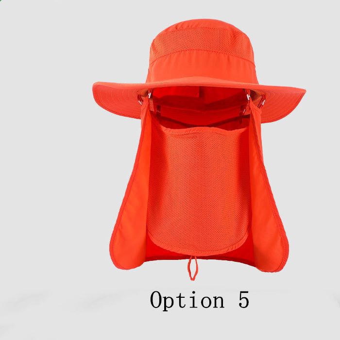 2 pcs sun protection breathable face covering hat