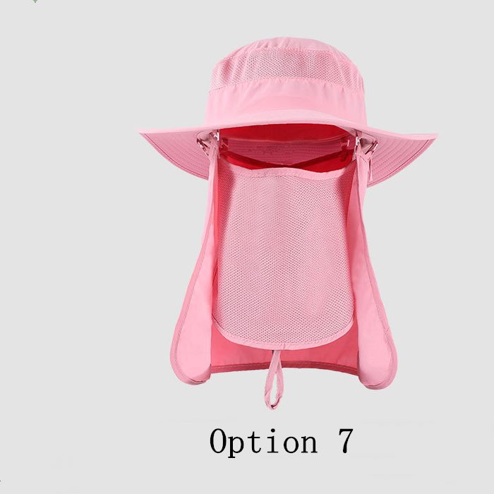 2 pcs sun protection breathable face covering hat