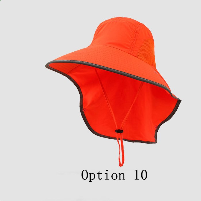 2 pcs Extended neck protection fishing hat