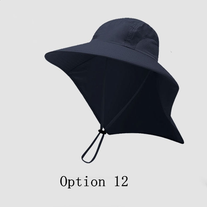 2 pcs Extended neck protection fishing hat