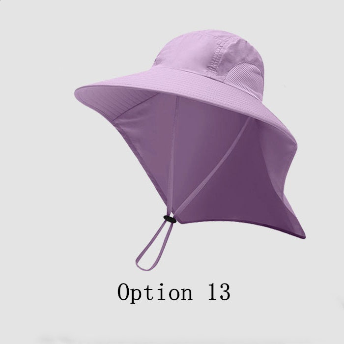 2 pcs Extended neck protection fishing hat