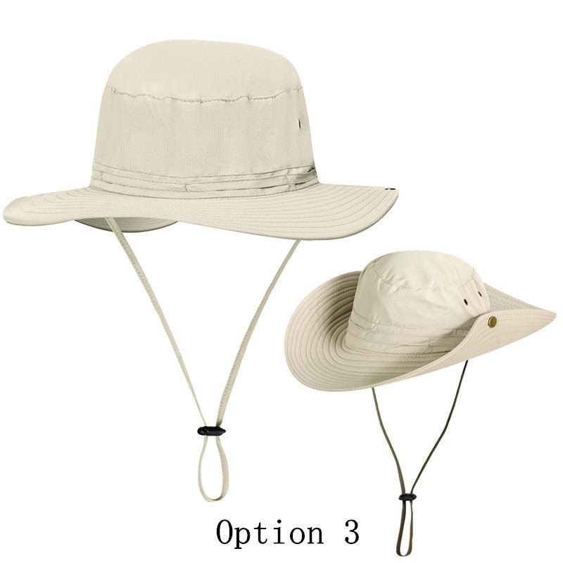 2 pcs cuffed sunshade fishing hat