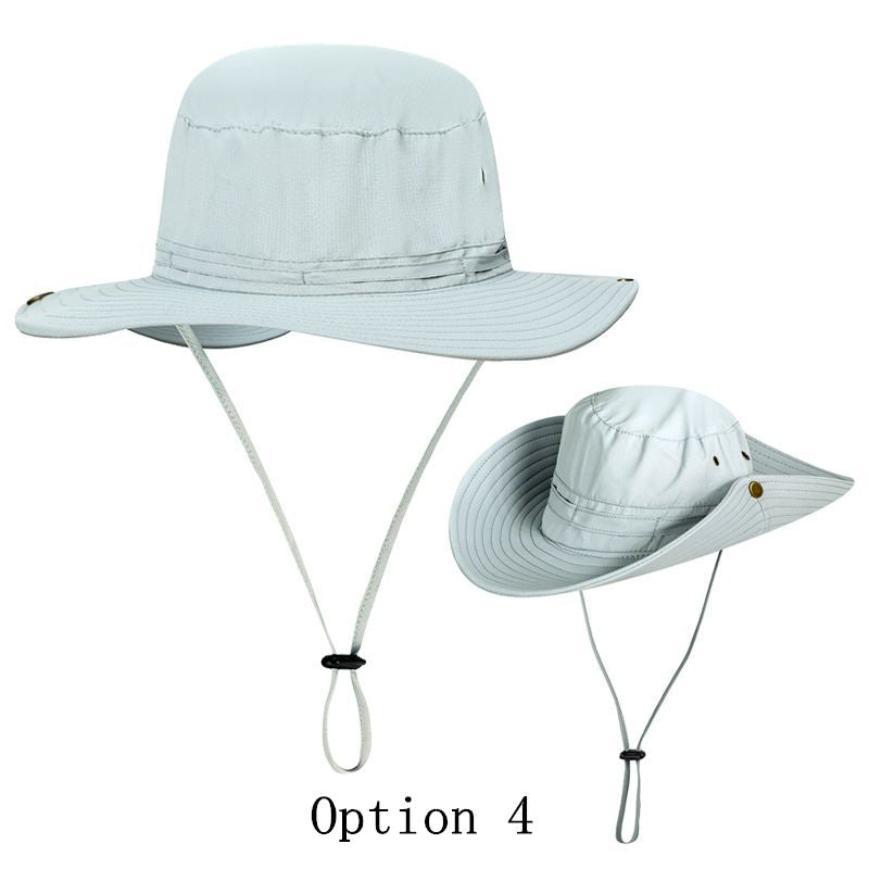 2 pcs cuffed sunshade fishing hat