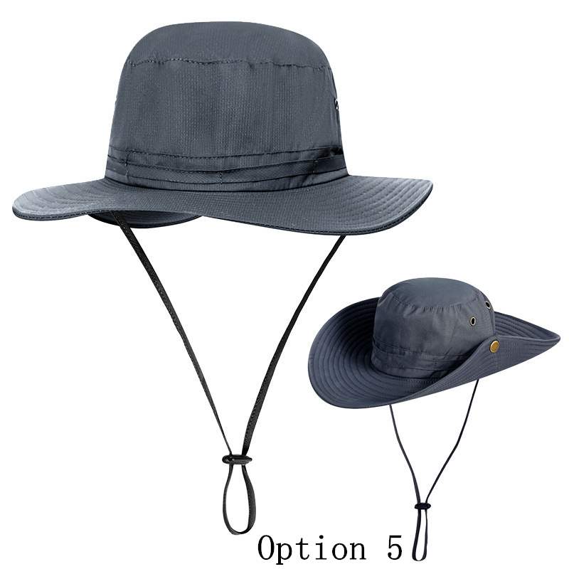 2 pcs cuffed sunshade fishing hat