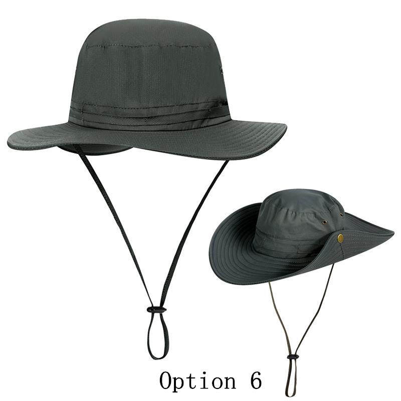 2 pcs cuffed sunshade fishing hat