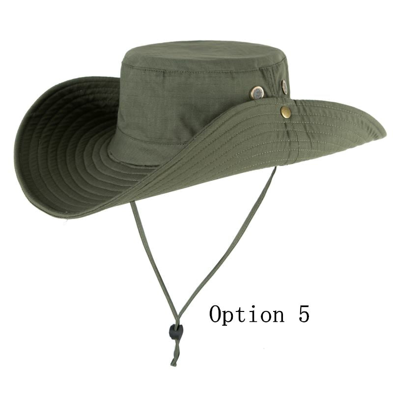 2 pcs Large brim denim bucket hat