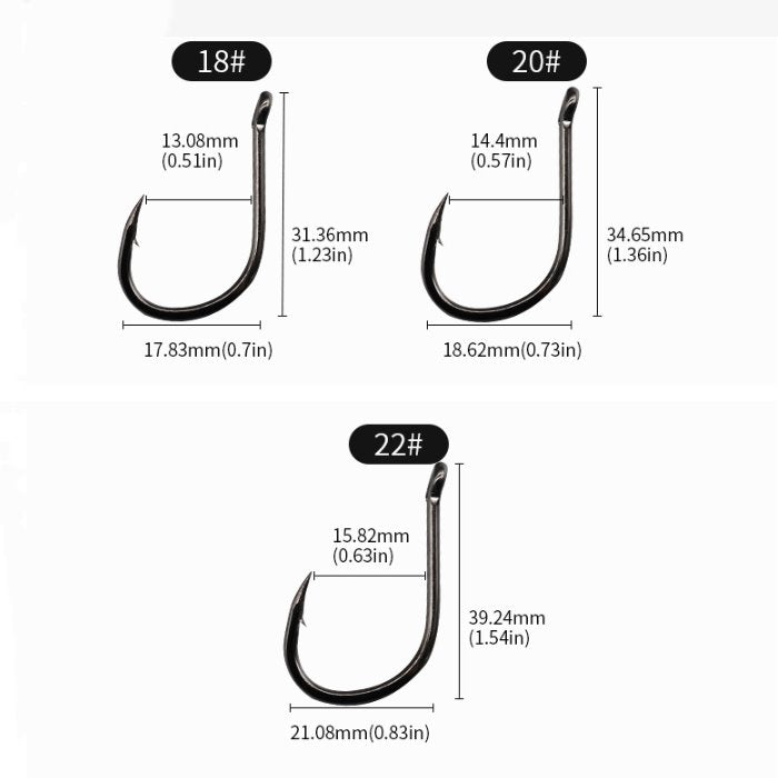 1000 pcs wholesale barbed fish hooks