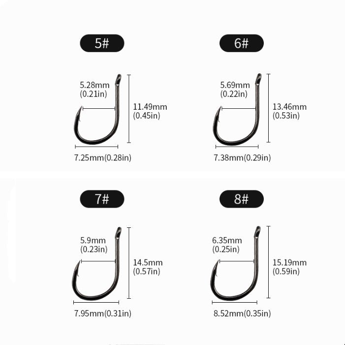 1000 pcs wholesale barbed fish hooks