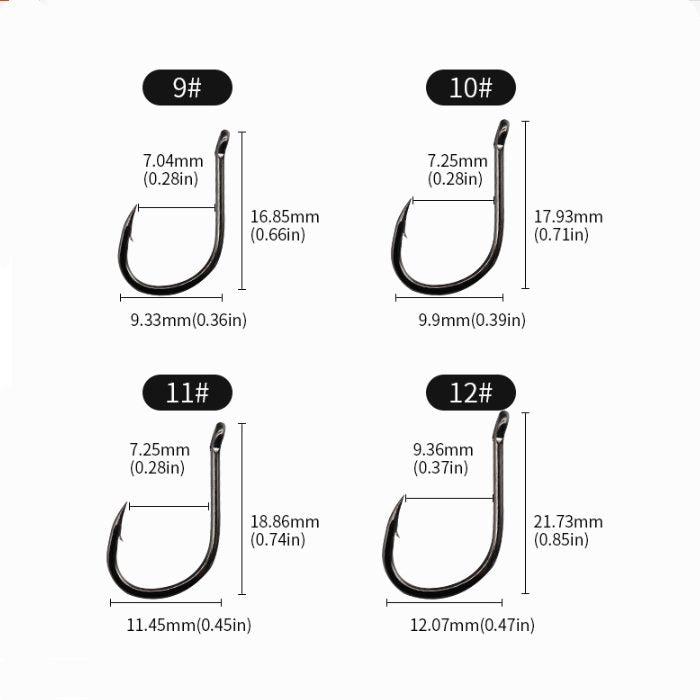 1000 pcs wholesale barbed fish hooks