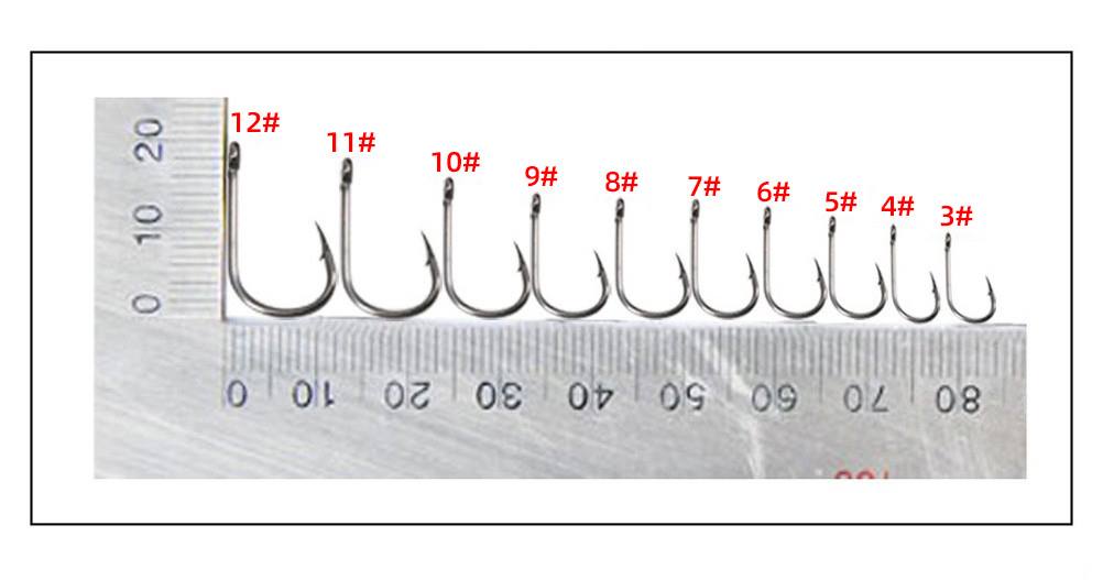 50pcs - 1000pcs Ordinary fish hooks wholesale