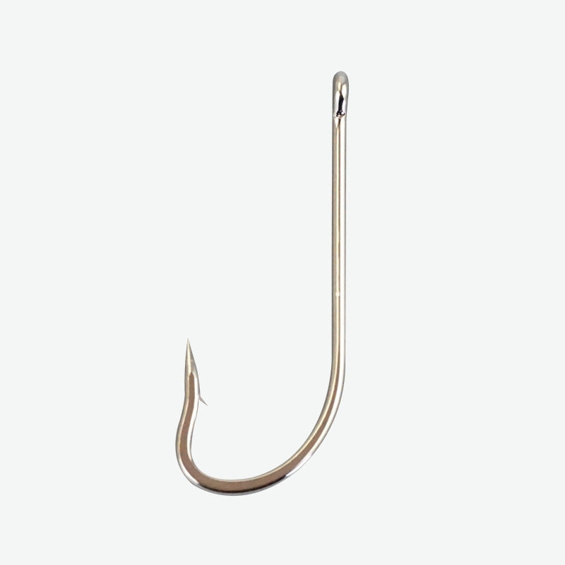 500 pcs Straight handle with hole and barbed fishhook