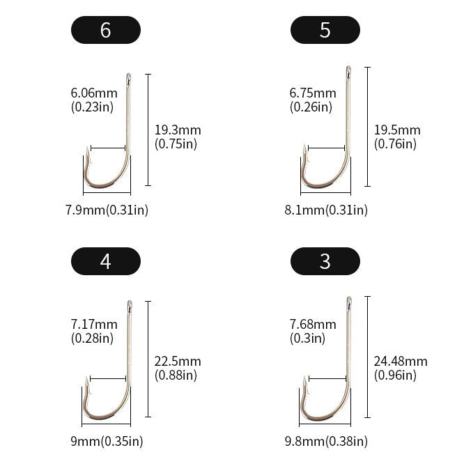 500 pcs Straight handle with hole and barbed fishhook