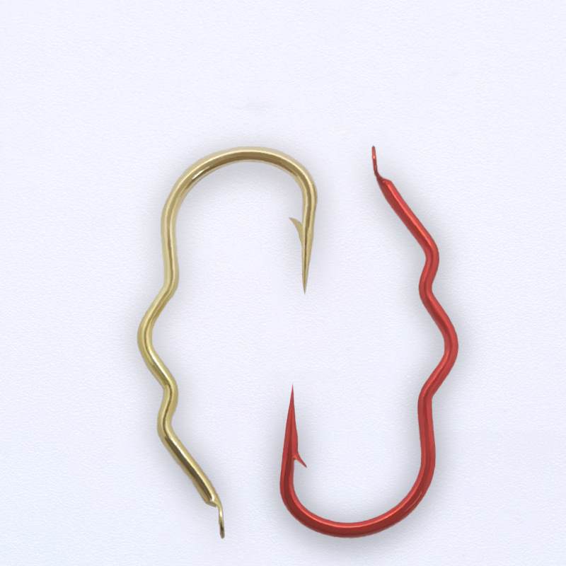 100 pcs Multi-bend automatic flipping bulk fishhook