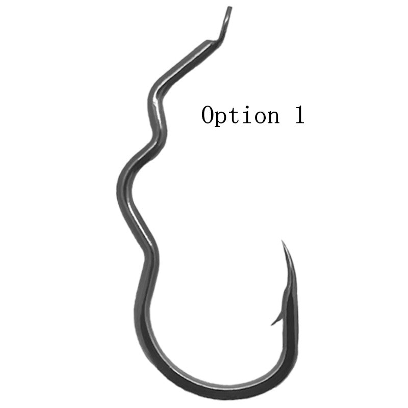100 pcs Multi-bend automatic flipping bulk fishhook