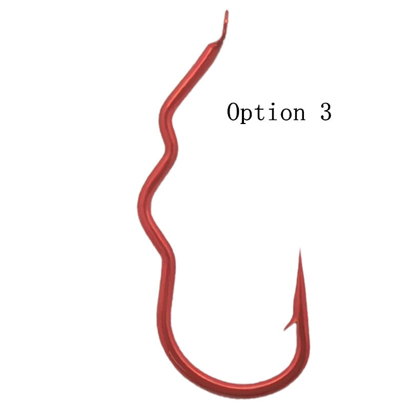 100 pcs Multi-bend automatic flipping bulk fishhook