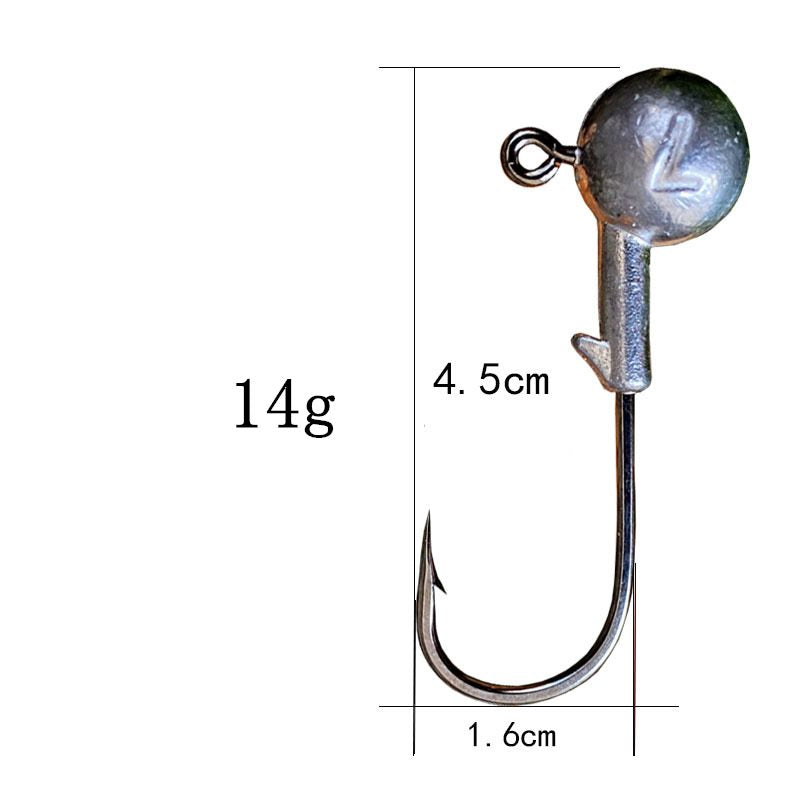 200 pcs 4x strengthen JIG head HOOK wholesale
