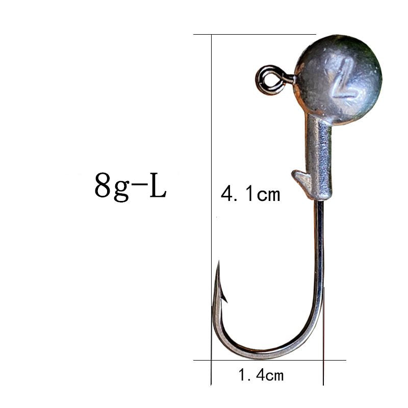 200 pcs 4x strengthen JIG head HOOK wholesale
