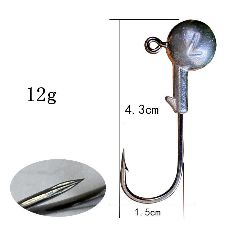 200 pcs 4x strengthen JIG head Hooks