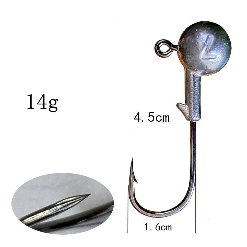 200 pcs 4x strengthen JIG head Hooks