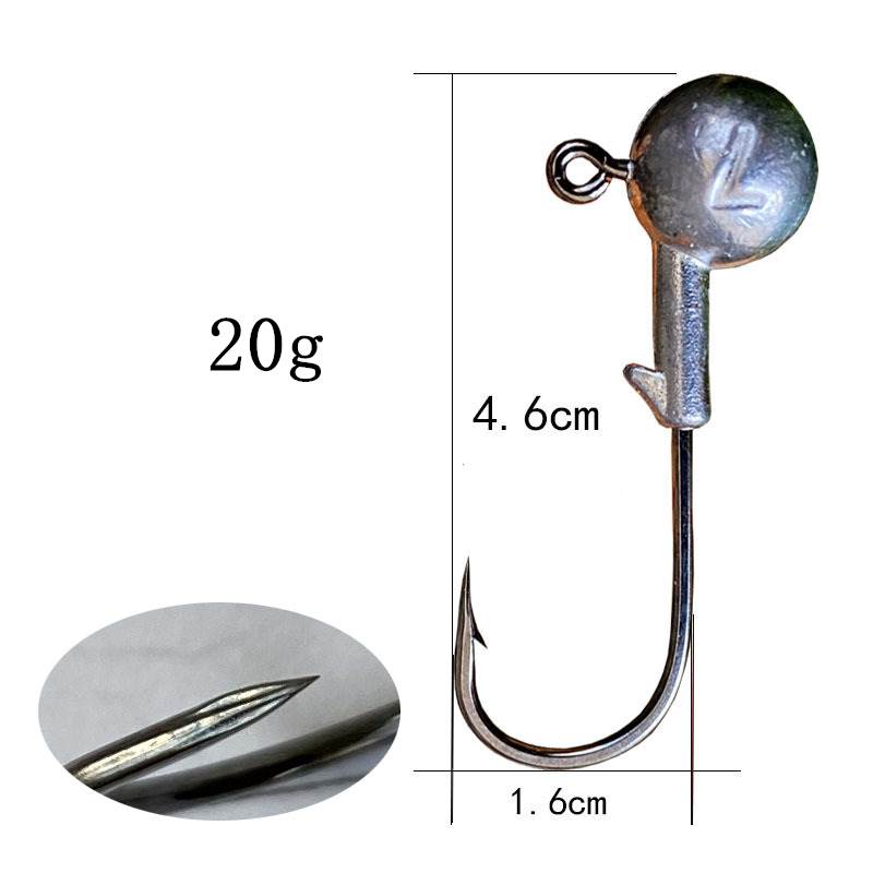 200 pcs 4x strengthen JIG head Hooks