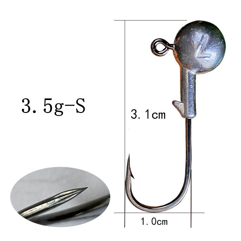 200 pcs 4x strengthen JIG head Hooks