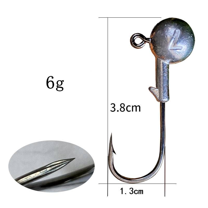 200 pcs 4x strengthen JIG head Hooks