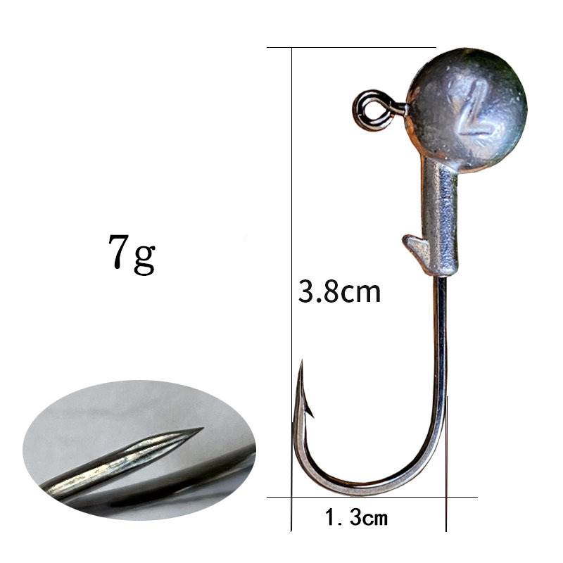 200 pcs 4x strengthen JIG head Hooks