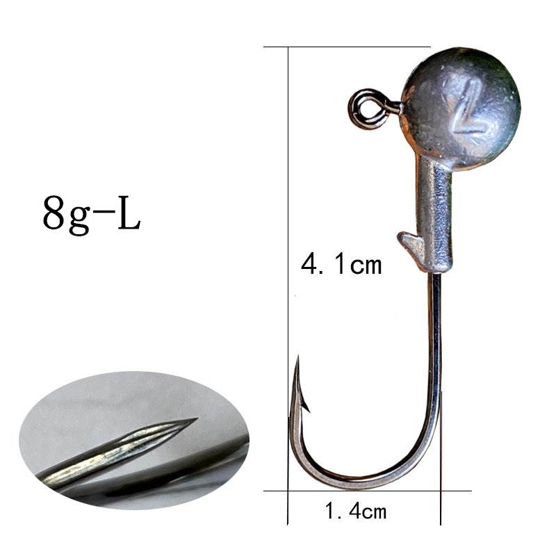 200 pcs 4x strengthen JIG head Hooks