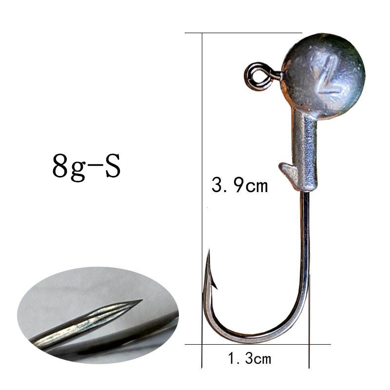 200 pcs 4x strengthen JIG head Hooks