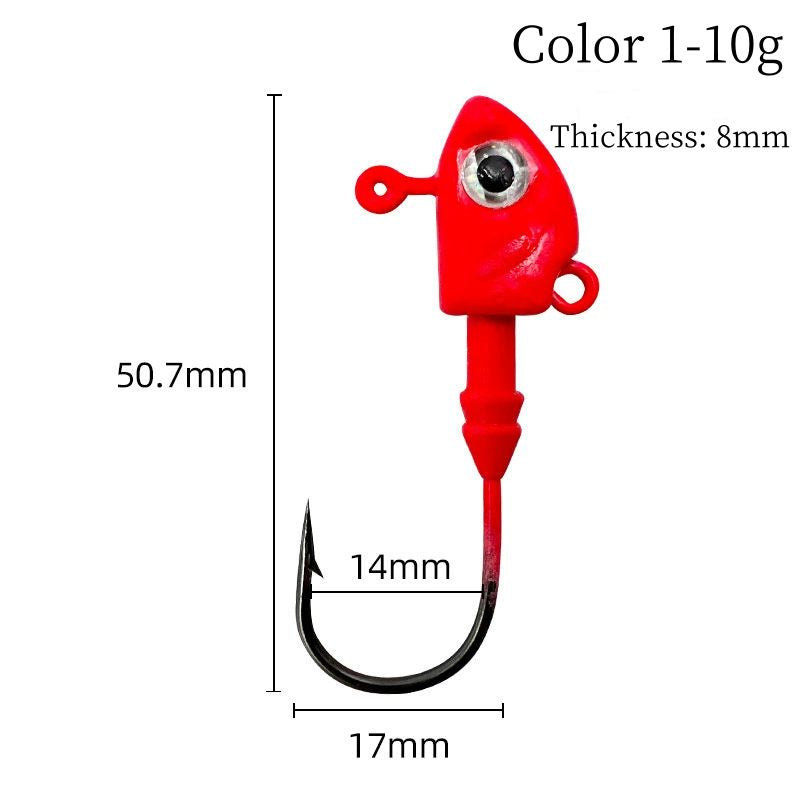 5 pc 10-40g Jig Head Hooks bulk fishing hooks