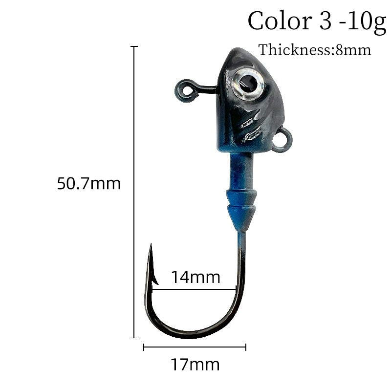 5 pc 10-40g Jig Head Hooks bulk fishing hooks