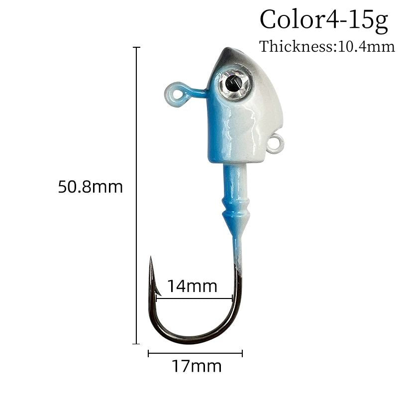 5 pc 10-40g Jig Head Hooks bulk fishing hooks